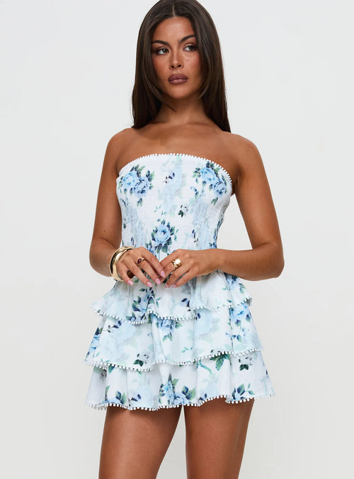 Sunkiss frill mini dress