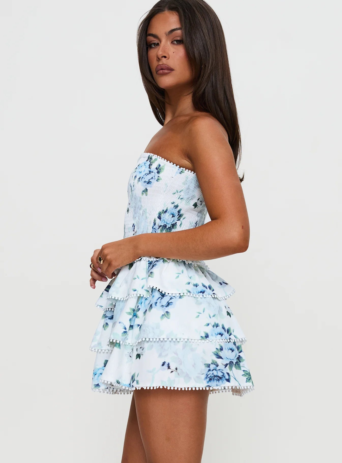 Sunkiss frill mini dress