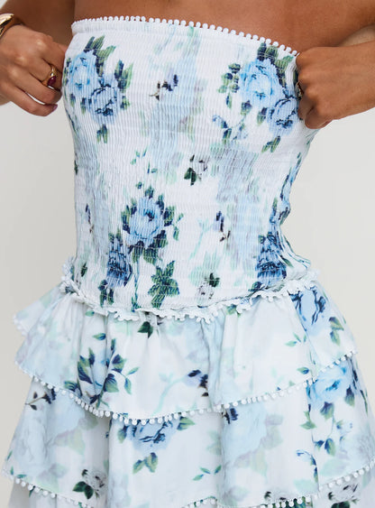 Sunkiss frill mini dress