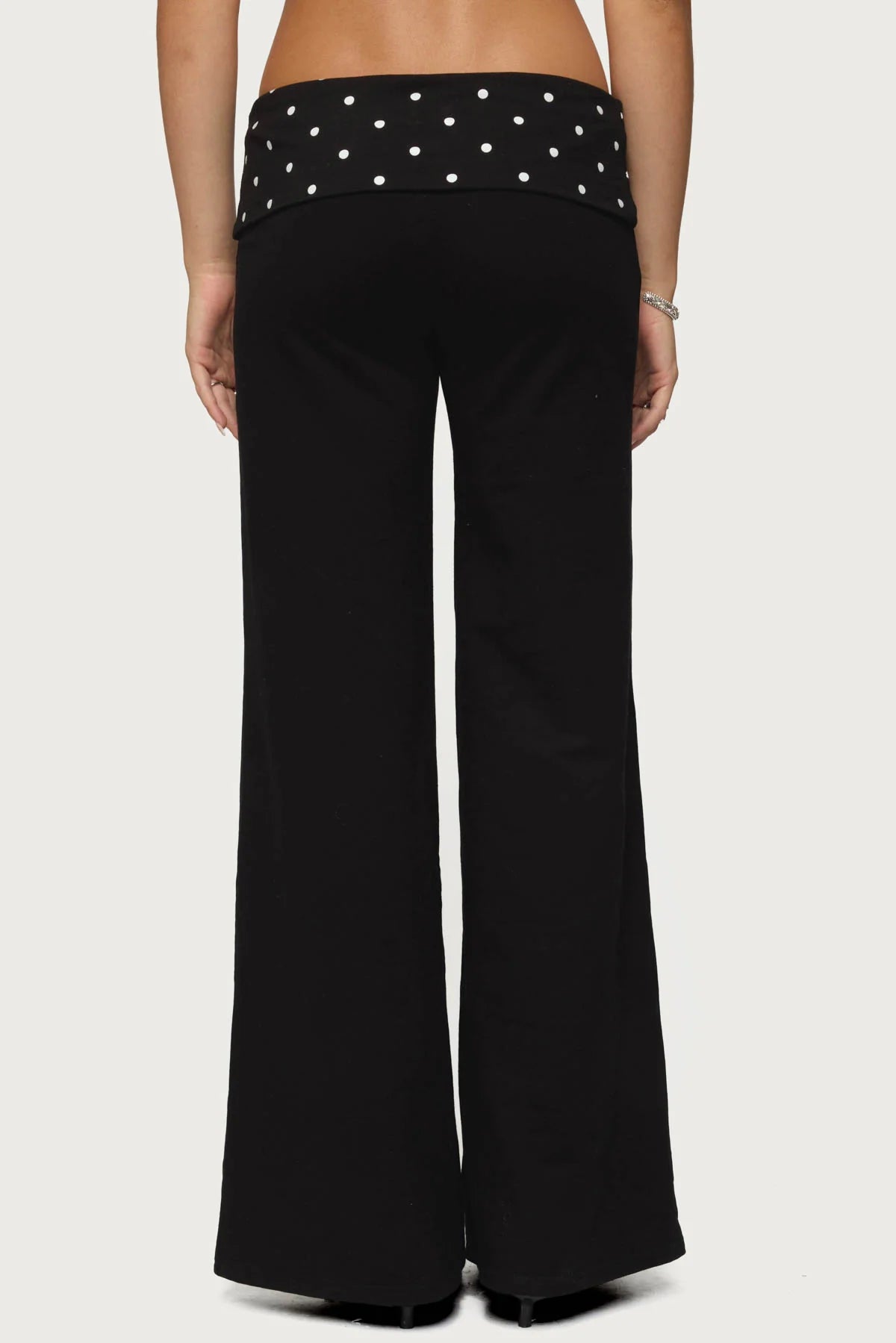 Meshey Fold Over Pants