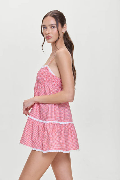 Gingham Mini Dress