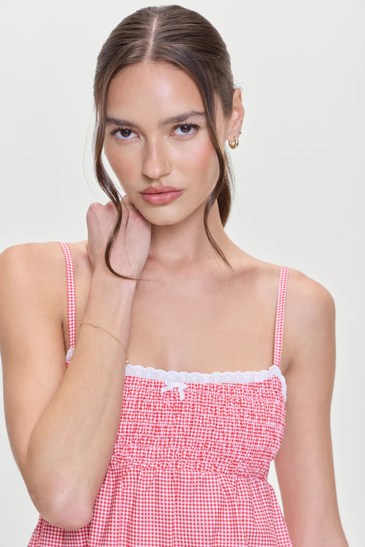Gingham Mini Dress