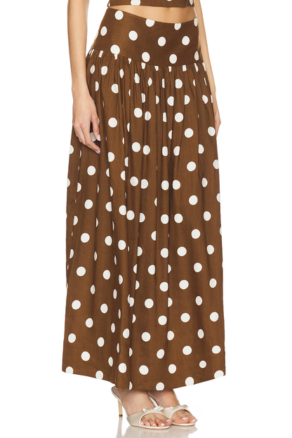 Dot Maxi Skirt