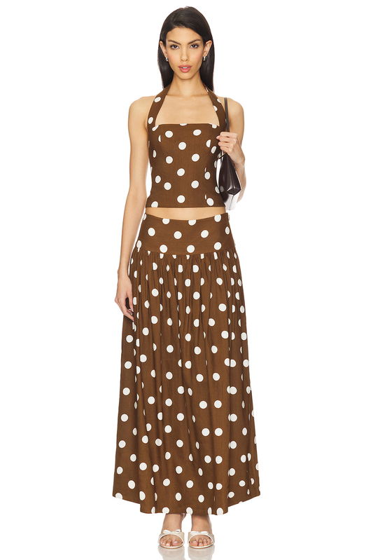 Dot Maxi Skirt