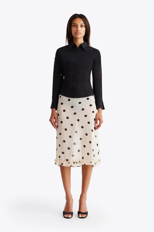 Beige Polka Dot