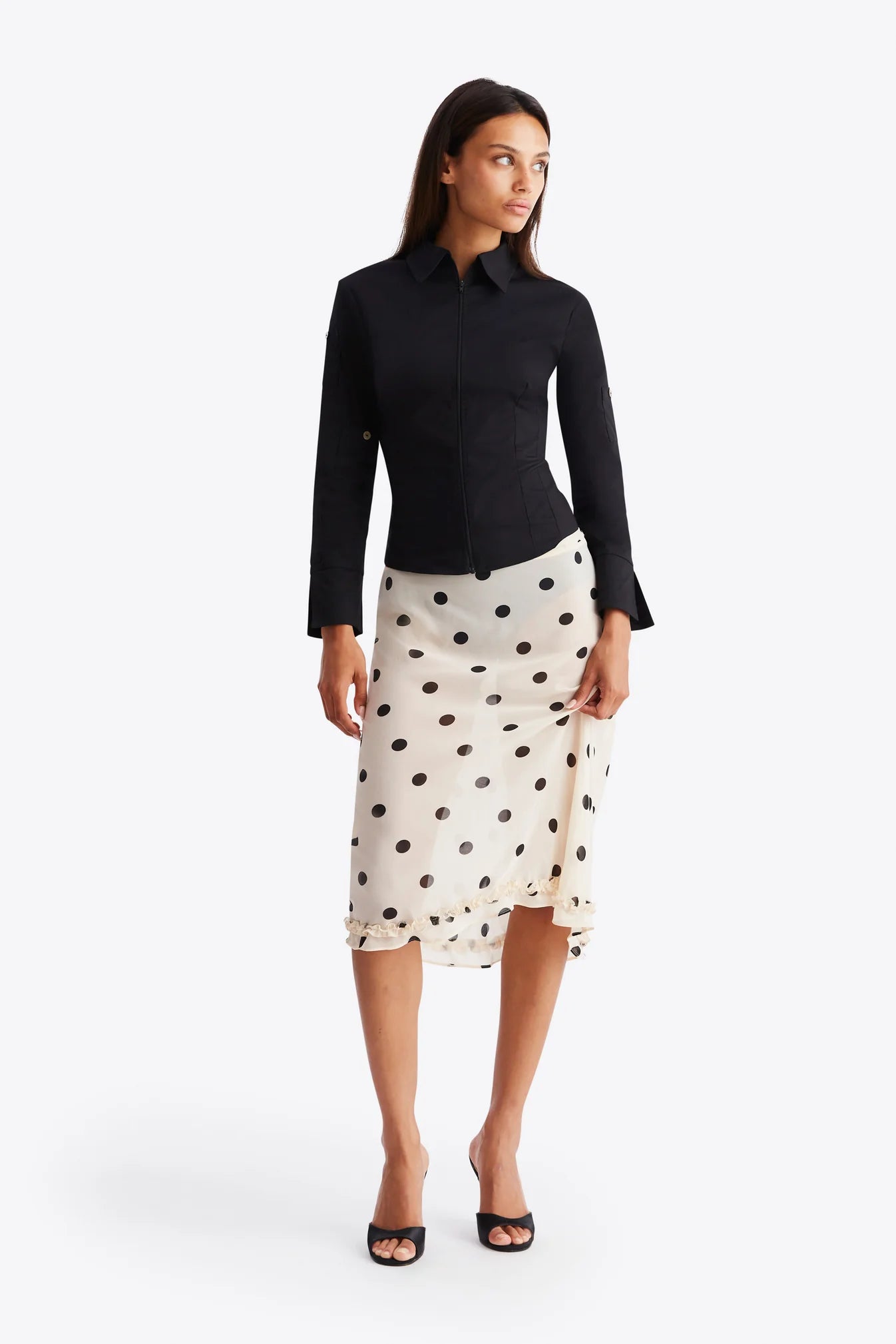 Beige Polka Dot