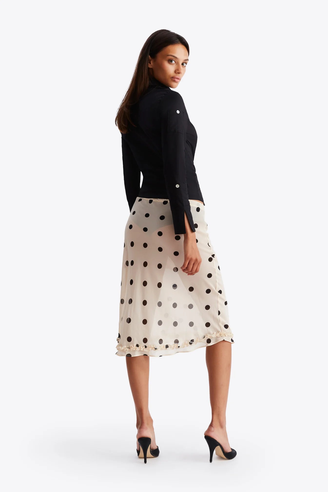 Beige Polka Dot