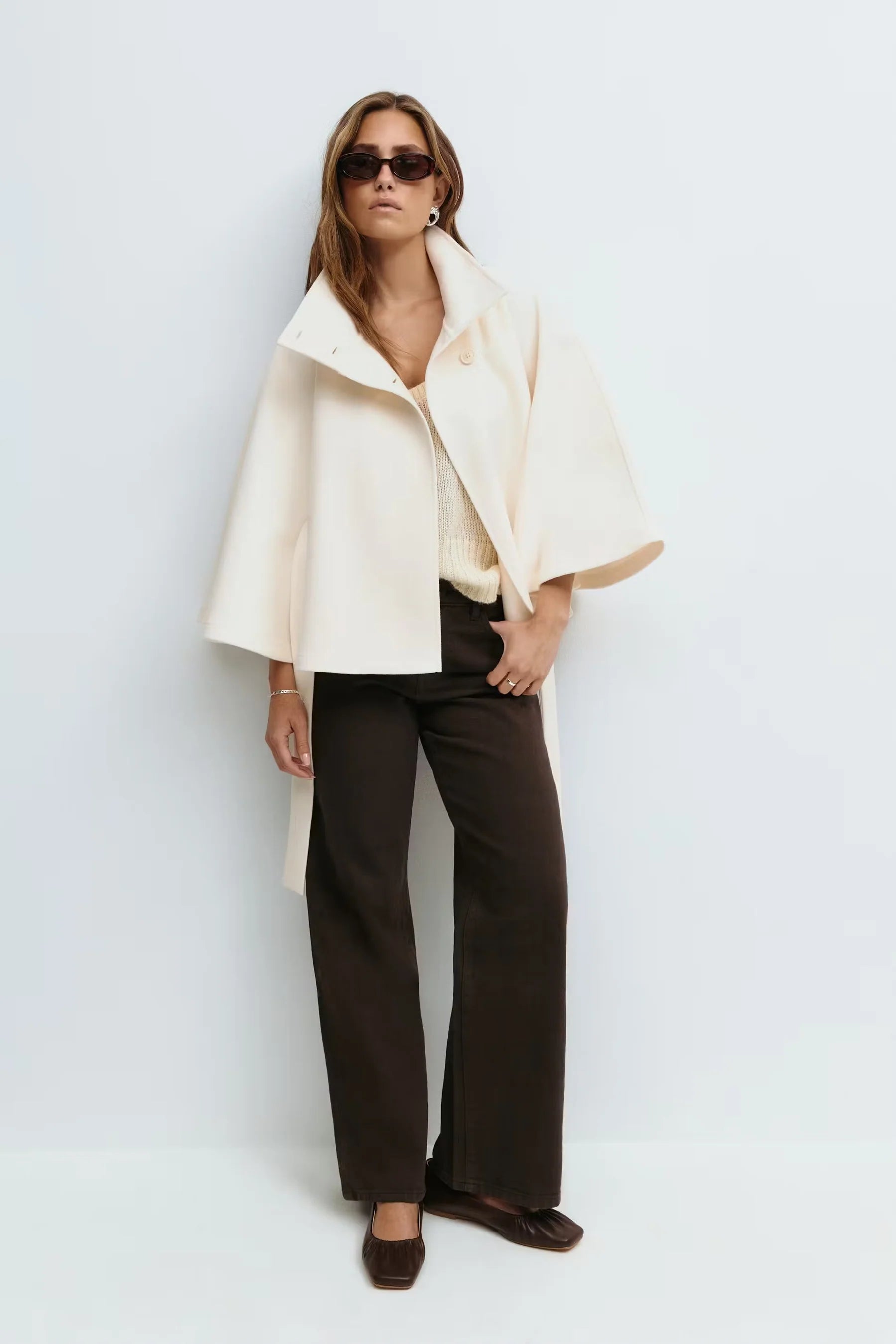Solenne Cape Coat
