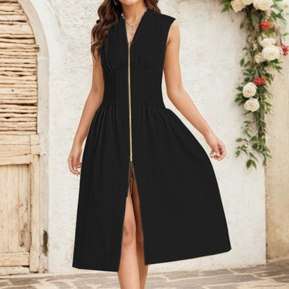 Summer Smocked Midi Dress