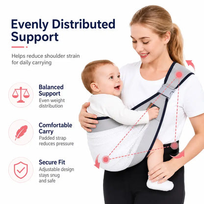Adjustable Single-Shoulder Baby Carrier